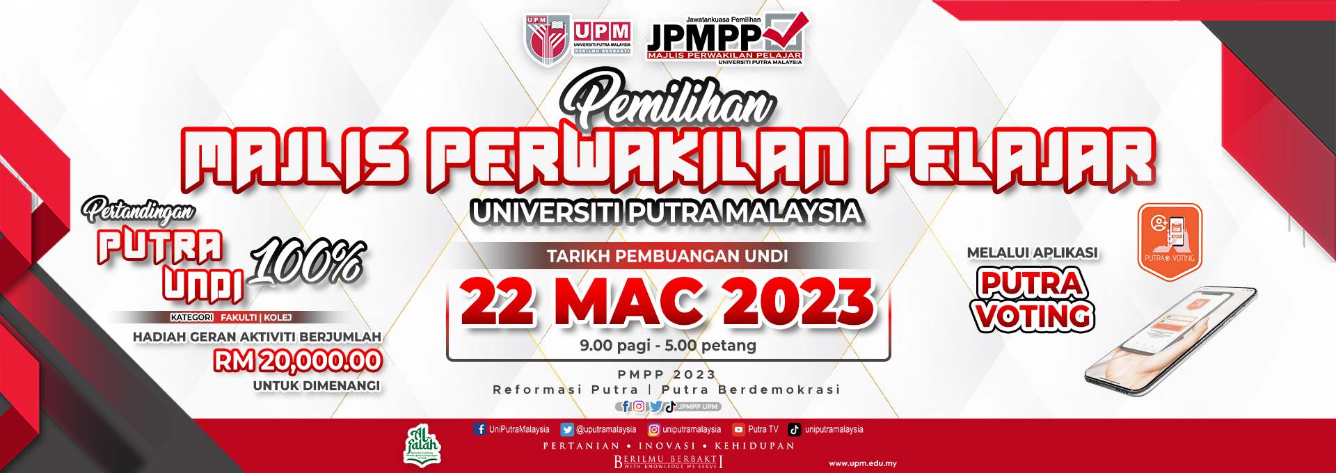 Pemilihan Majlis Perwakilan Pelajar UPM 22 Mac 2023